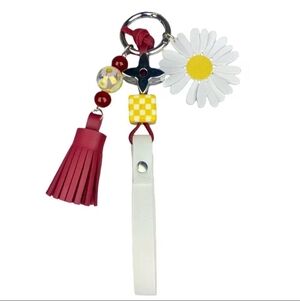 NWT Silver Sunflower Red And Yellow Bag Cham